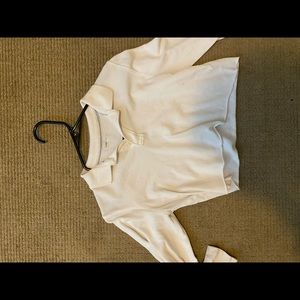 White long sleeve crop